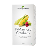Phytopharma D-Mannose Cranberry Sticks — product box front (24 pcs)
